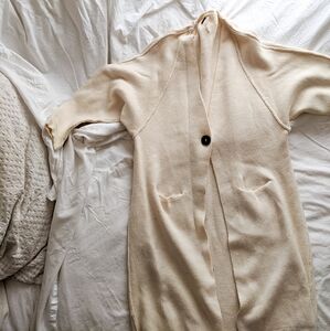 Free People Ribbed Cardigan Duster Size Small